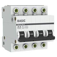 Выключатель нагрузки 4P 25А ВН-29 Basic | код  SL29-4-25-bas | EKF
